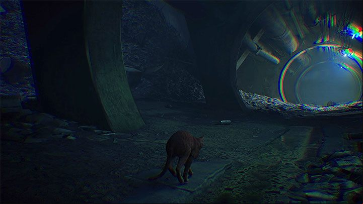 Your cat will fall from a great height that could not be prevented - Stray: Inside the Wall, Chapter 1 - walkthrough - Walkthrough - Stray Guide, Walkthrough