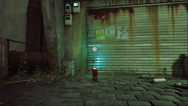 Menu location: row 2, position 11 - Stray: Dead End - All Memories - Memories B-12 - Stray Guide, Walkthrough