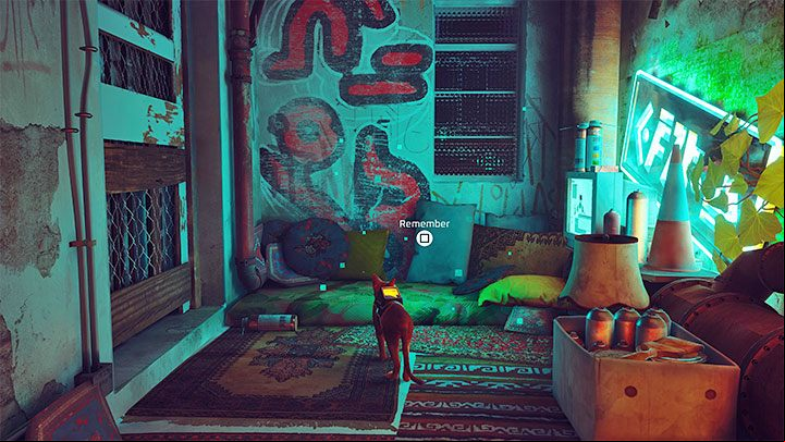 After reaching the top, you will easily find the memory near the mattress - Stray: Midtown - All Memories - Memories B-12 - Stray Guide, Walkthrough