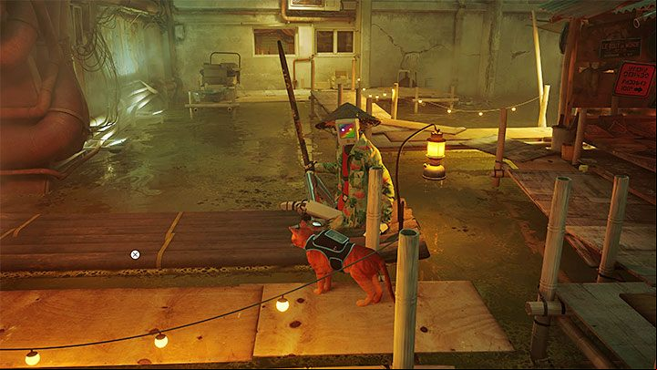 The linear route will lead you to Momo's raft - Stray: Dead End, Chapter 7 - walkthrough - Walkthrough - Stray Guide, Walkthrough