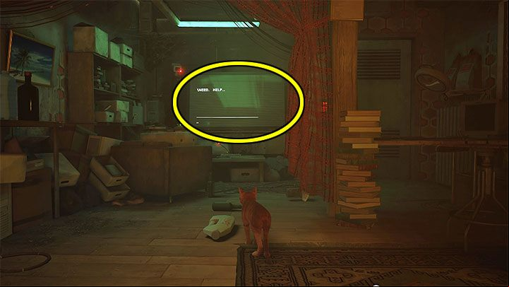 1 - Stray: The puzzle with B-12s body - The Flat - Puzzles - Stray Guide, Walkthrough