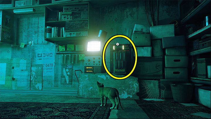 2 - Stray: The puzzle with B-12s body - The Flat - Puzzles - Stray Guide, Walkthrough