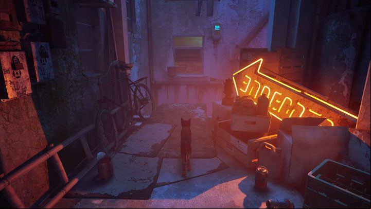 You have to follow a linear path - Stray: Dead City, Chapter 2 - walkthrough - Walkthrough - Stray Guide, Walkthrough