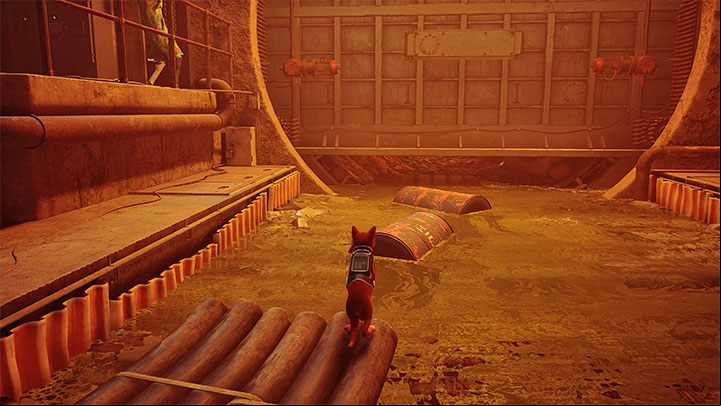 You have to swim to the next location where another obstacle will appear - Stray: The Sewers, Chapter 8 - walkthrough - Walkthrough - Stray Guide, Walkthrough