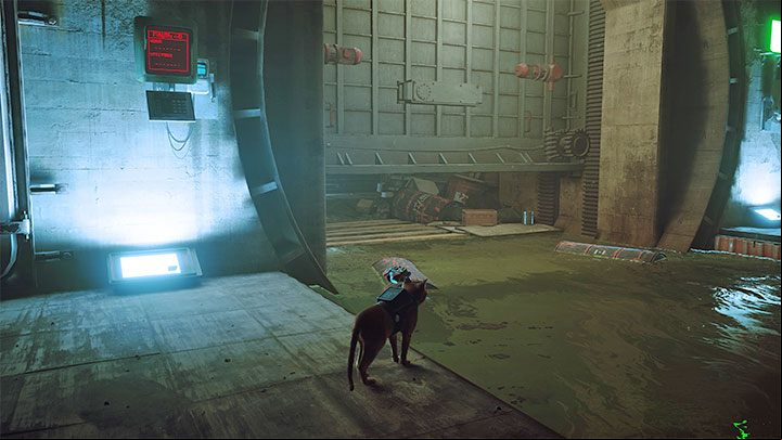 Releasing the first blockade will alert the nearby zurks - Stray: The Sewers, Chapter 8 - walkthrough - Walkthrough - Stray Guide, Walkthrough