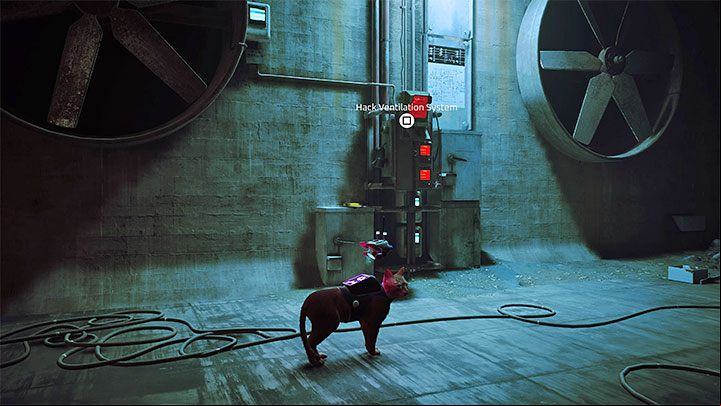 There is a ventilation system in the same room - Stray: The Sewers, Chapter 8 - walkthrough - Walkthrough - Stray Guide, Walkthrough