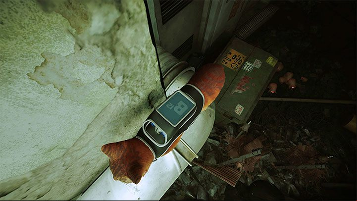 Resume the linear journey - find new interactive shelves to make jumps - Stray: The Flat, Chapter 3 - walkthrough - Walkthrough - Stray Guide, Walkthrough