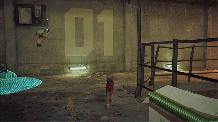 They will start tracking and shooting at the cat if they detect you - Stray: Midtown, Chapter 10 - walkthrough - Walkthrough - Stray Guide, Walkthrough