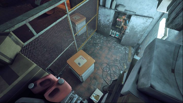 With the robot, you have to reach the fenced-off side storeroom - Stray: Midtown, Chapter 10 - walkthrough - Walkthrough - Stray Guide, Walkthrough