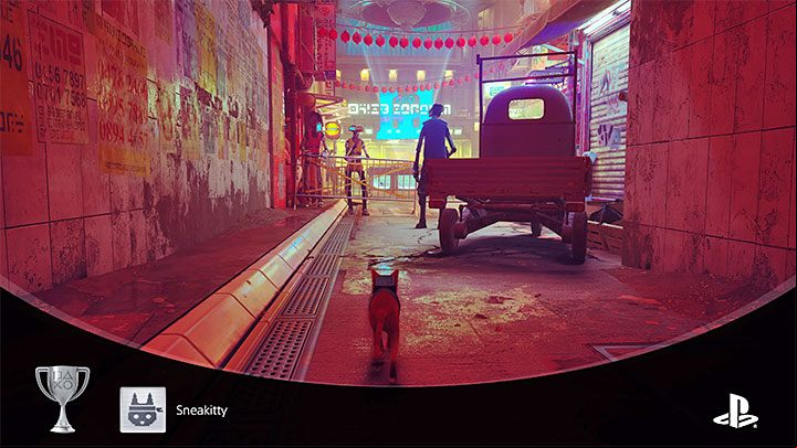 Comment: We've explained how to avoid the Sentinels in the walkthrough of chapter 10 - Midtown - Stray: Trophies / Achievements - list, trophy guide, how to get platinum? - Appendix - Stray Guide, Walkthrough
