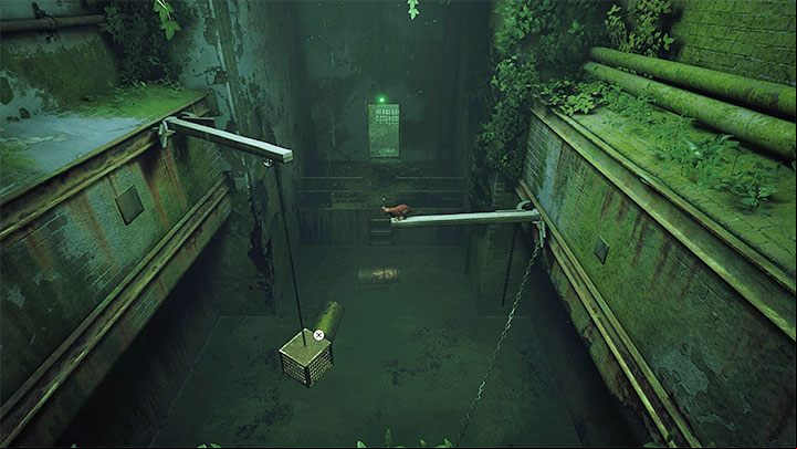 Follow the path laid by the ledges and protruding beams ( that they can change their location after reaching them) - Stray: Jail, Chapter 11 - walkthrough - Walkthrough - Stray Guide, Walkthrough