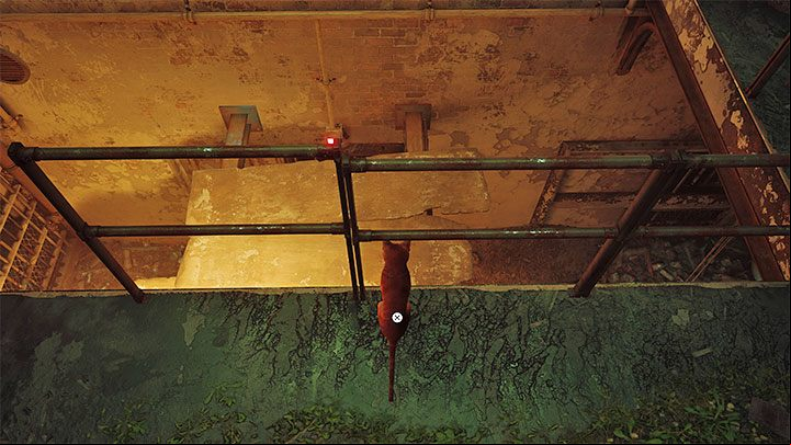 The prison block is guarded by Sentinels - Stray: Jail, Chapter 11 - walkthrough - Walkthrough - Stray Guide, Walkthrough