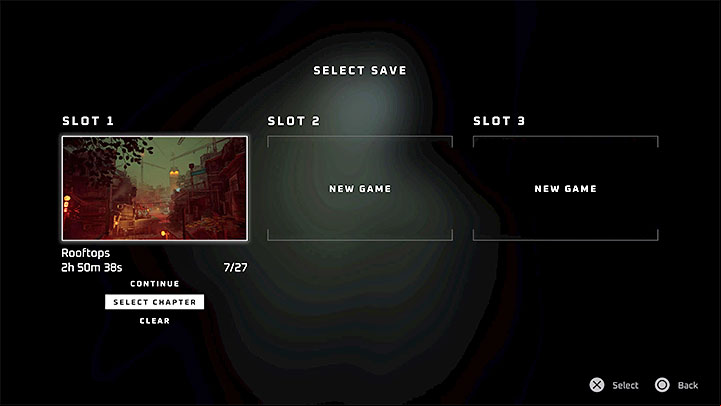 As a reminder, in this game, you cannot create manual saves and you have to rely solely on the automatic saves created after each chapter - Stray: Chapter Select - is it possible? - FAQ - Stray Guide, Walkthrough