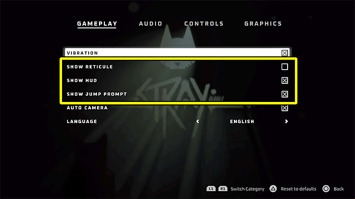 In Stray , the default interface is already very minimal - Stray: HUD - can interface be disabled? - FAQ - Stray Guide, Walkthrough