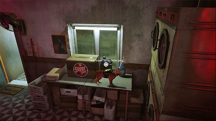 The owner will leave the laundry and stay outside - you don't have to hurry - Stray: Poncho for Elliot in The Slums - how to get it? - FAQ - Stray Guide, Walkthrough