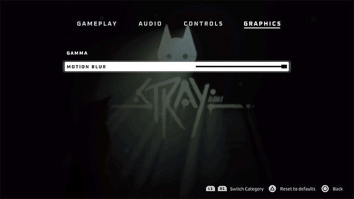 You won't find a separate tab with accessibility options in Stray - Stray: Accessibility - Appendix - Stray Guide, Walkthrough