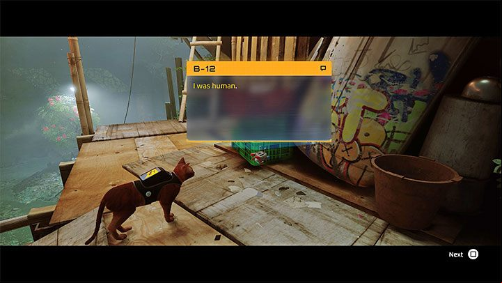B-12 the drone is a mechanical companion that s your cat in chapter 3 and you will learn more and more about it as you play the game - Stray: The games ending - walkthrough of the ending - Walkthrough - Stray Guide, Walkthrough