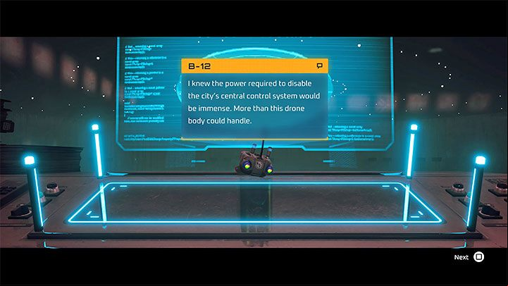 Hacking the terminals which can unlock the age to the outside world will be beyond B-12's capabilities - Stray: The games ending - walkthrough of the ending - Walkthrough - Stray Guide, Walkthrough