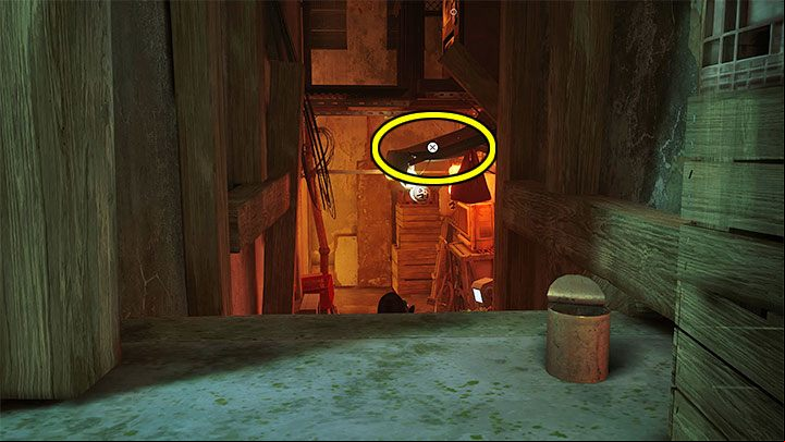 Stand in the spot pictured in the attached screenshot - Stray: Energy drink locations - where to find? - FAQ - Stray Guide, Walkthrough