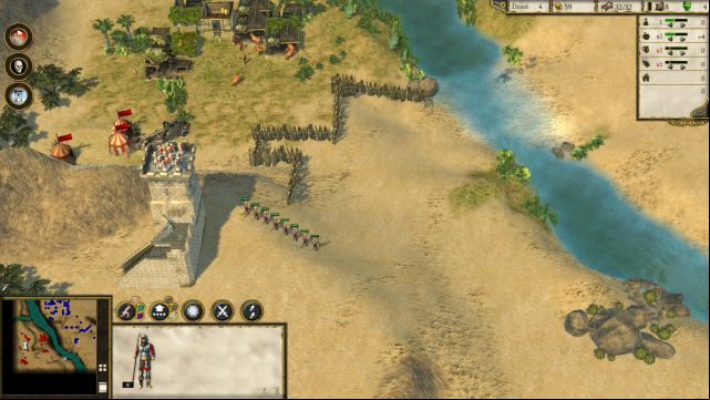 Placing your Barricades and tower like that will prevent your peasants from being attacked. - Antioch - Learning Campaign - Lionheart - Stronghold: Crusader II - Game Guide and Walkthrough