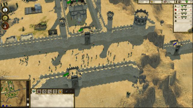 The last pair of walls - the more units you managed to bring here, the easier your job will be. - Justice - Learning Campaign - Saladin - Stronghold: Crusader II - Game Guide and Walkthrough