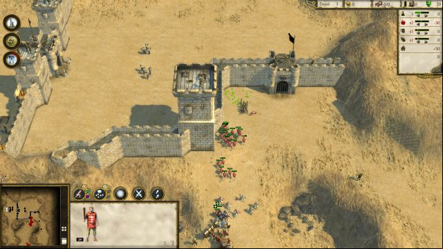Sometimes the enemy can surprise - this time a Man Trap hidden near the wall. - Swine - Learning Campaign - Delivering Justice - Stronghold: Crusader II - Game Guide and Walkthrough