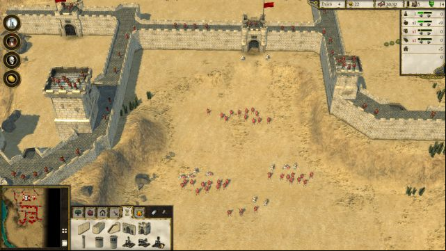 Enemy walls are swarming with troops, but the castle is trivial to conquer. - Kerak - Learning Campaign - Freedom Fighters - Stronghold: Crusader II - Game Guide and Walkthrough