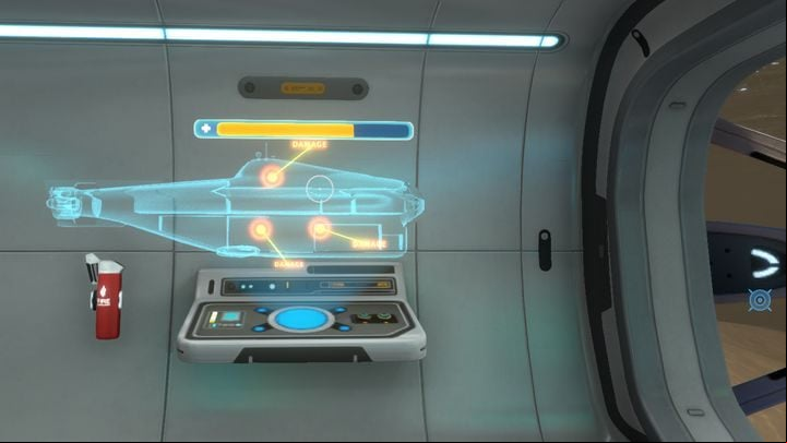Next, go outside and find the damaged hull sections - Subnautica: Cyclops - how to repair? - FAQ - Subnautica Game Guide