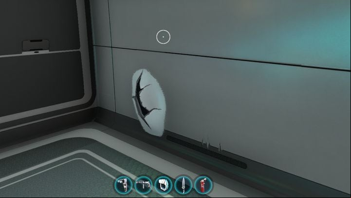 The damage may be visible on the inside as well, but theres nothing you do about it from here - Subnautica: Cyclops - how to repair? - FAQ - Subnautica Game Guide
