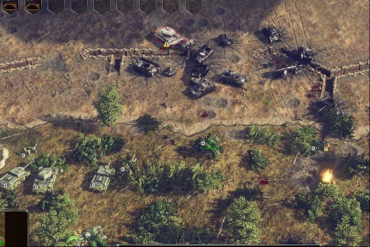 A well-fortified line is able to withstand most enemy attacks. - Mission 4 - The Battle of Kursk | Soviet | Campaign - Soviet - Sudden Strike 4 Game Guide