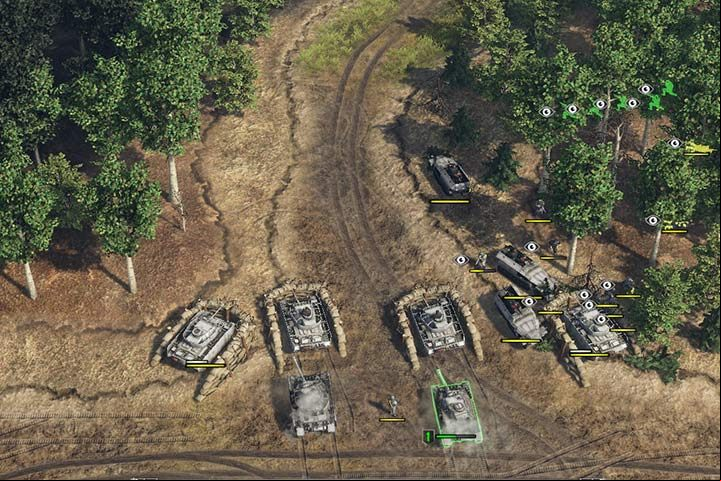If you leave some of your forces in the forest, it will be easier to your ally later on. - Battle of Kursk | German| Campaign - German - Sudden Strike 4 Game Guide
