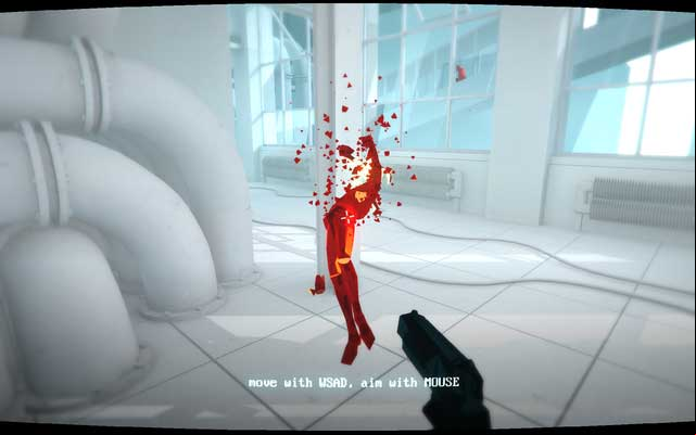 During the first stage you need to get rid of only two opponents - Levels 1-5 - Walkthrough - SUPERHOT - Game Guide and Walkthrough