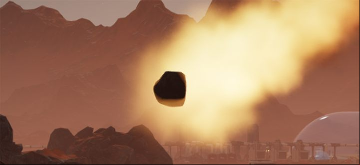 Meteor strikes occur quite often - Hazards in Surviving Mars - Gameplay - Surviving Mars Game Guide