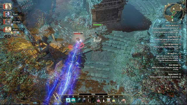 After you complete The , the Into the Dead City appears In your journal automatically - Into the Dead City - Main quest | Market District/Slums Walkthrough - Market District / Slums - Sword Coast Legends Game Guide