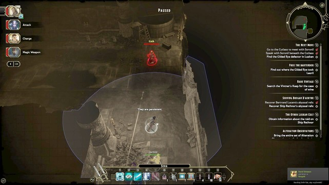 Go to the inn (M5, Inn) and talk to the cook in the kitchen - Rare Vintage - Side quest | Market District/Slums Walkthrough - Market District / Slums - Sword Coast Legends Game Guide