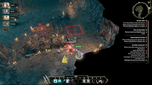 Start the quest by talking to Calantha, in the inn (M5, Inn) - The Other Luskan Cult - Side quest | Market District/Slums Walkthrough - Market District / Slums - Sword Coast Legends Game Guide