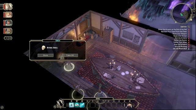 Once you get to the lower floor, walk towards Belamy and talk to him - Prologue: Survive - Main quest | Walkthrough - Walkthrough - Sword Coast Legends Game Guide