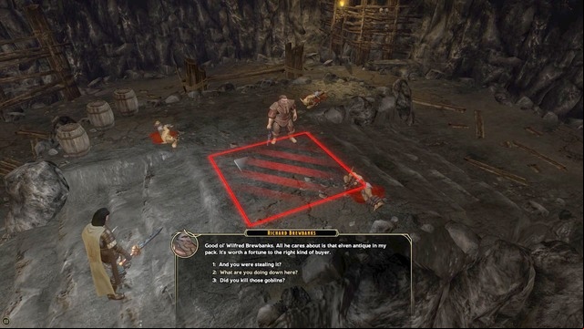 While in the camp, walk towards Wilfred Brewbanks the dwarf and talk with him - Side quests | The High Road Walkthrough - The High Road - Sword Coast Legends Game Guide