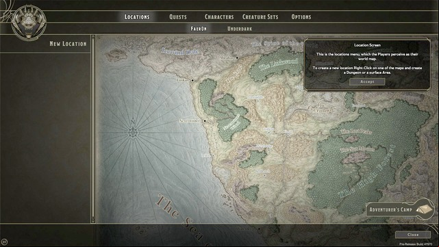 Creating your own locations on the world map - Creating locations | Dungeon Master - Dungeon Master - Sword Coast Legends Game Guide