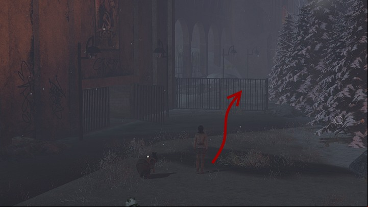Instead, take to the closed gate right next to the place (as shown above) - right before it, on the right, is another gate, but for now, dont bother going there - Find the clues left by the previous caravan - Chapter seven - Syberia 3 Game Guide