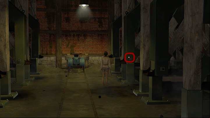Go left - notice the green coal chutes located near the walls, on both sides of the room - Load the coal on the Krystal | Chapter three | Walkthrough - Chapter three - Syberia 3 Game Guide