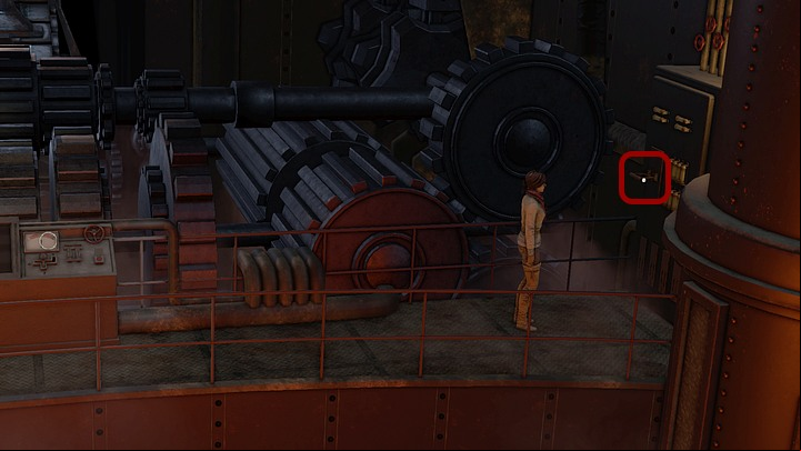 Head towards the control , but do not stop there - Get rid of the monster | Chapter four | Walkthrough - Chapter four - Syberia 3 Game Guide