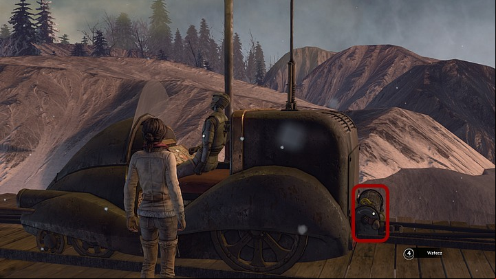 Zoom in on the vehicle, especially the back of it - Repair the automaton | Chapter five | Walkthrough - Chapter five - Syberia 3 Game Guide