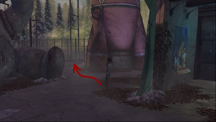 From the gate leading to the contaminated area, to which Kate was brought, go left until you reach a fence behind the rocket-shaped building (you have to go through the age between the rocket and the sitting-bear-without-a-head sort of building - its on the left of the fountain with the mechani - Repair the automaton | Chapter five | Walkthrough - Chapter five - Syberia 3 Game Guide