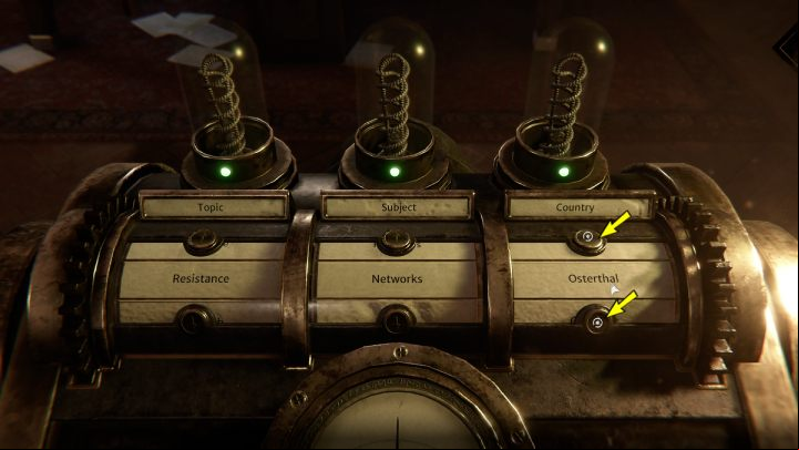 Go to the telegraph and, moving the plates up and down, line up the following words in sequence - Syberia The World Before: London - Foreign Office - walkthrough - Walkthrough - Syberia The World Before Guide
