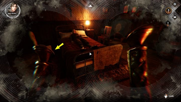 Switch to Oscar and click on the arrow pointing down to reveal the keyhole on its back again - Syberia The World Before: Vaghen - Silberspiegel refuge, autumn 2005 part 4 - walkthrough - Walkthrough - Syberia The World Before Guide