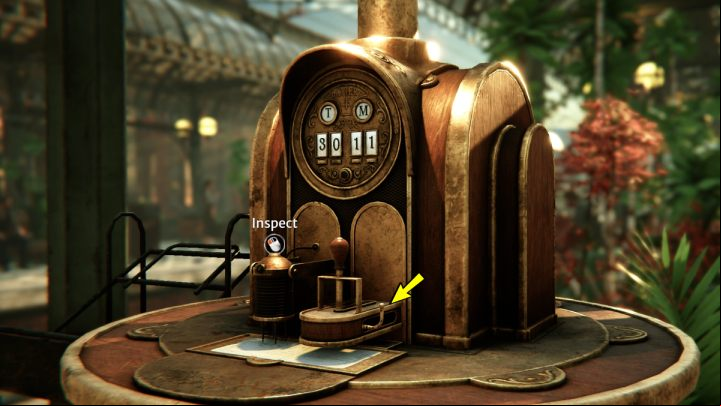 Insert the ticket into the machine and examine the device on the left - Syberia The World Before: Central train station - walkthrough - Walkthrough - Syberia The World Before Guide