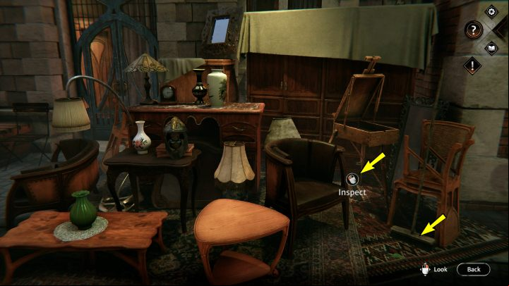 Run after Oskar when he escapes from the trunk - Syberia The World Before: Vaghen - Antiques district, autumn 2005 - walkthrough - Walkthrough - Syberia The World Before Guide