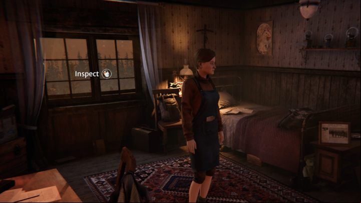 Climb the stairs to the upper floor of the refuge - Siberia The World Before: Vaghen - Silberspiegel refuge, summer 1937 part 1 - walkthrough - Walkthrough - Syberia The World Before Guide