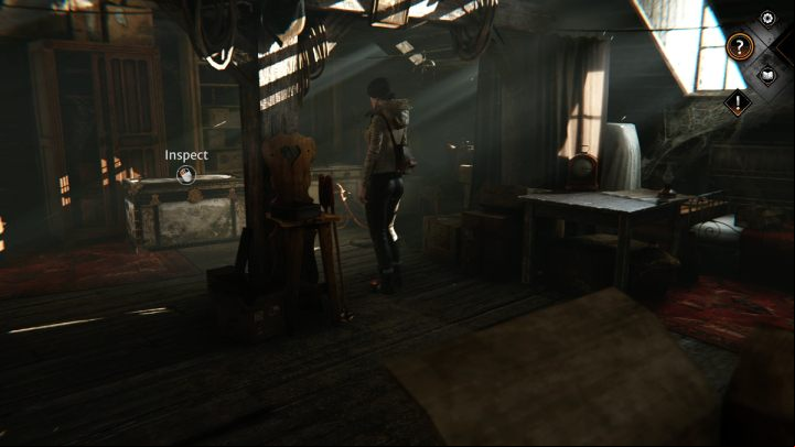 Climb the stairs to the upper floor of the refuge - Syberia The World Before: Vaghen - Silberspiegel refuge, autumn 2005 part 1 - walkthrough - Walkthrough - Syberia The World Before Guide
